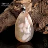 Подвесные ожерелья мода Diy Charm Женщины Man Natural Cherry Blossoms Agate Stone Slide Healing Crystal для украшения ювелирных изделий YS705