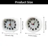 Zegarki budziki Zegarki łóżka Dekor Decor Decor Number Clock Kwarc Niski hałas Plastikowe wysokiej jakości