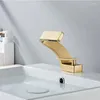 Rubinetti del lavandino per bagno casa moderno rubinetto nero oro spazzolato/nichel/bacino cromatico e lavaggio freddo