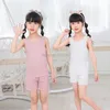 Pajamas Summer Girls Pajama Set Pure Cotton Baby Pajamas Cute Princess Pajamas Childrens Pajamas 3-15Y Spring Pajamas Night Clothing SetL2405