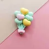 Maignants de réfrigérateur 6 pièces Mini Cartoon Balloon Magnet Réfrigérateur Resin Réfrigérateur Autocollants utilisés pour la décoration de la maison Aimnet Stickers WX