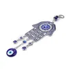 Key Rings Lucky Blue Glass Evil Eye Fatima Hanging Hamsa Hand Keychain Big Style Home Decoration Office Protector Ornament Keyring C Dhoyv