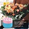 Vazen bloem stengel houder boeket bloemen arrangeur tool diy siliconen arrangement herbruikbare spiraal