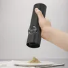 Elektrische automatische zout- en pepermolenset oplaadbaar met USB Gravity Spice Mill verstelbare kruidenmolen keukengereedschap 240506