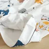 Dames slaapkleding Nieuwe 100% Pure katoenen korte mouwen dames pyjama set schattige cartoon pyjama's Japans wx