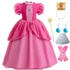 CHIFFON GARLS GIRLS ABRESTO COSTRUAGGIO BAMBINI BAMBINI VEStiDOS Abiti per feste Carnival Costume di Halloween per 311 anni 240420