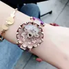 Clover Time Running Watch Womens Cool Luxury Fashionable Diamond Inrosed Love Aplofroping Student Belt Quartz Watch