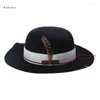 Berets Flat Top Costume Adult Costume Fedora Party Props Headswear Unisexe Panama