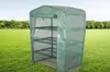 Garden Greenhouses 4 Shelves Green house Foldable Iron tube With PE mesh cloth cover Greenhouse Portable Mini Outdoor Fower House 6862954