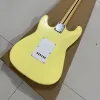 Chitarra per chitarra elettrica, colore giallo crema, tastiera scollop, corpo in mogano, spedizione gratuita
