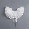Бабочка -галстуки белая рубашка Съемный воротник для женских поддельных плече