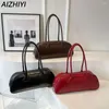 Sacs à bandouliers Red Bag Pu Cuir pour femmes Y2K Korean Fashion Hands sac à main Purse Chic Tote MAIN MAINS MAIS