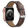 Tiras de grife bandas de relógios de presente para a banda de relógio Apple 45mm 42mm 38mm 40mm 44mm 49mm Bands Bandas de couro pulseira Moda L Flor Square Pulset Iwatch 8 7 6 5 4 SE