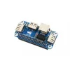 Ethernet / USB Hub Chapeau pour Raspberry Pi 1x RJ45 3X