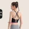 Mode ll-tops sexy women yoga Sport Underwear Sports Sports Sports Bra High-Strong Externe Using Running and Fitness Gest Womens tout-en-un Yoga avec coussin de poitrine