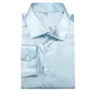Camisas de vestir para hombres Camisas de vestir para hombres de seda liso de alta corbata de lujo
