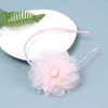 Accessoires de cheveux Fashion Lace Flower Bandons filles perle cerce d'enfants