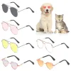 Houses Cute Glasses For Cat Dog Pet Glasses Heart Metal Eyewear Sunglasses Pets Photos Props Fashionable Cool Dress Up Accessories