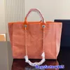 Chanei Summer Fashion Tote Tote Torka na ramię Top Designer Torba CC Can Pearl Duże torebki plażowe z paskiem łańcuchowym Portfel zakupów