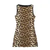 Casual Dresses Bazaleas Official Leopard Print Mini For Women Sexy Sleeveless Women's Tank Dress Summer Beach Holiday