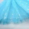 tutu vestito di moda per bambini mesh miniskirts ragazze principessa star star glitter danza balletto tutu sequestro di paillettes galza foldas gonna elastica abiti elastici d240507