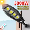 1000000 Lumens Solar LED Lighting Outdoor Lighting 500W 2000W 6000W Lámpara de calle Control remoto Garden Garden Lámpara de pared solar