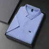 Camisas de vestir para hombres 2024 Mens Business Casual Algody Algodón Camisa de trineo corto Combinación de algodón cómodo D240507