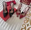 Designer shoes Summer Luxury 2024 Women Sandals Shoes Patent Leather Wine-red Black High Heels Pointed Toe Lady Pumps