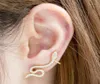 Stud Rose Gold CZ Ear Jacket Earrings For Women Reptile Jewelry Animal Crystal Dainty Boucle D'oreille Femme 202116210548