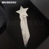 Spille gioielli e accessori intarsiati zircon stella a forma di spilla per regalo per feste femminili