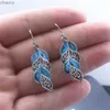 Dangle Chandelier Bohemian Retro Indian Style Blue Vortex Drop Earrings Womens 펜던트 낚시 고리 귀걸이 소녀 선물 XW