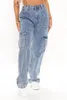 Женские джинсы с высокой кнопкой талии сплайсинг широкие ноги женщины многокачественные комбинезоны повседневные женские джинсовые брюки Street Hipster Hip Hop Bloys