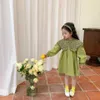 Abiti per ragazze Dress Dress Autumn Spring Nuova manica lunga Kids Clode Princess Vestido Flower Girl Abbigliamento all'ingrosso H240507