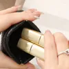 Borse da stoccaggio mini moneta per clip borsetta cambio portate porta carta portafoglio in pelle per uomini donne organizzatore auricolare portatile