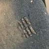 Jupe de créatrice Joupes de la marque de la marque de la jupe de jean de la marque LETTRES brodées LOGO SUMME FEMME OVSERCUR