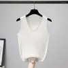 Tanks pour femmes V-collier Halter Vest Femme Spring and Summer Portez destiné à grande taille