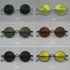 Óculos de sol retro puro titânio redondo uv400 polarizado adequado para homens e mulheres refletivas na ponte nariz