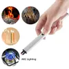 USB Recharge Metal Zinc Alloy Space Aluminium Lathy BBQ Kitchen Electronic Lighter ARC Windproof Lighters