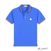 Moncleir koszulki designer męskie podstawowe biznesowe polo t-shirt moda France marka T-shirty Mężczyzn haftowane opaski na liste
