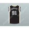 Custom qualsiasi nome Qualsiasi squadra Dennis Rodman Warden 91 Black Basketball Jersey I ritorni tutte le dimensioni cucite S-6XL di alta qualità