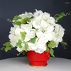 Dekorative Blumen 2pcs Künstliche Bouquet Hochzeitskorridor Crossing Römische Säulenführer Rosenschmuck Desktop Blumendekoration