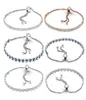 Bangle Fashion Verstellbare Edelsteinarmbänder Schmuck für Frauen Geschenke Sterling Silber Armband DIY Designer Pulseras Plata 925 Para Muje7771897