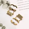 Neue Luxusmarke Frauendesigner Ohrring Briefe Studie 18K Gold plattierte Frauen Ohrring Hochzeitsfeier Jewelly Accessoires Großhandel 1800