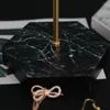Bijoux Sachets Collier support support avec marbre Base Tablet Organizer Tower Metal For Bangles Colliers Bracelets Anneaux Sac