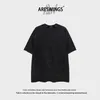 Areswwings Summer American American Loose Lavado Camiseta Velha Casal Mesmo Estilo 2393