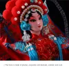 Miniaturen Chinese stijl Karakteristiek Silk Figurine -klus ornament Small Gift Peking Opera Figuur Masker Chinese traditionele handwerkmasken