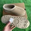 Women Tazz Slifors Tasman Slipisti Castard Mustard Fur Slides Platform Snow Australian Wool Comfort Inverno Dimensioni 35-44