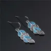 Dangle Chandelier Bohemian Retro Indian Style Blue Vortex Drop Earrings Womens 펜던트 낚시 고리 귀걸이 소녀 선물 XW