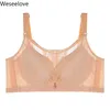 Bras Weseelove Plus Size für Frauen volle Abdeckung Push up BH sexy Spitze Bralette C D E Cup Hellfarbene dünne Dessous x34-2