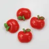 Miniature Hotsale Resin Red Apple Flatback Button Cabochons Craft Appliques per la vigilia di Natale